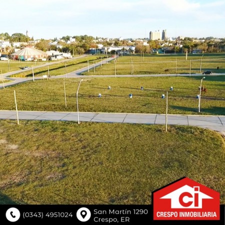 VENTA de Terreno Barrio Centro en Crespo