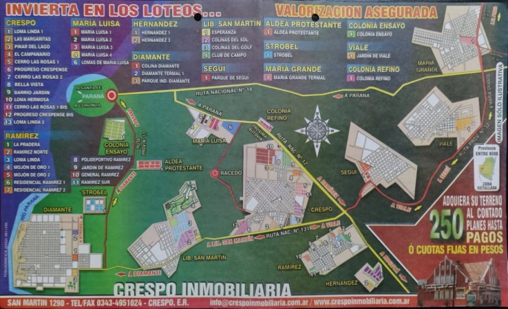 VENTA de Loteos en Entre Ríos
