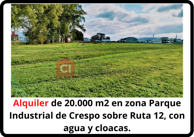 Alquiler en zona Parque Industrial Crespo