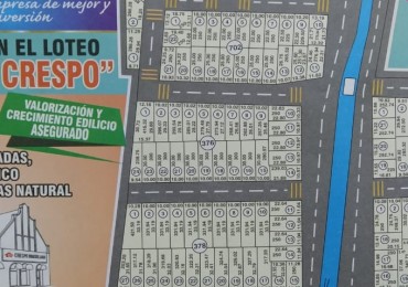 VENTA de Loteos en Crespo
