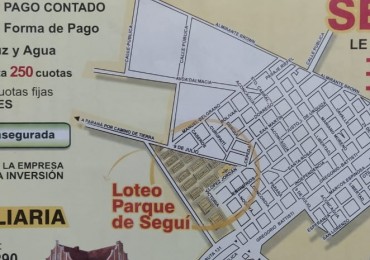 VENTA de Loteos en Seguí
